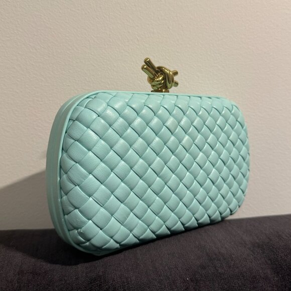 Bottega Veneta Knot Intrecciato Leather Miniaudiere Clutch - Picture 3 of 10